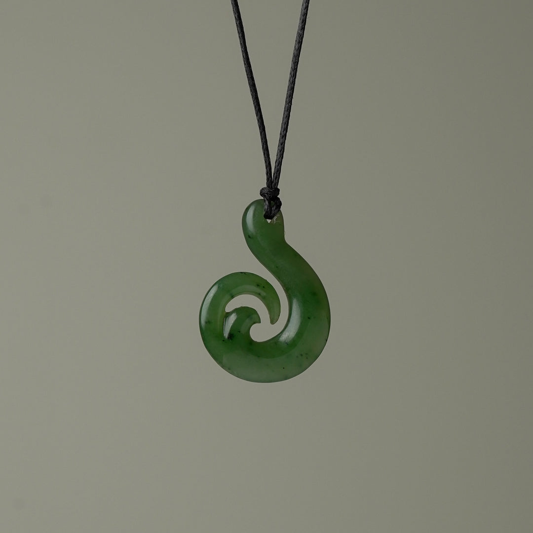 Small Hei Matau Wave Pendant