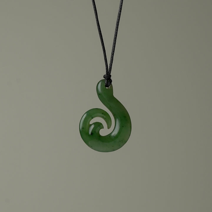 Small Hei Matau Wave Pendant