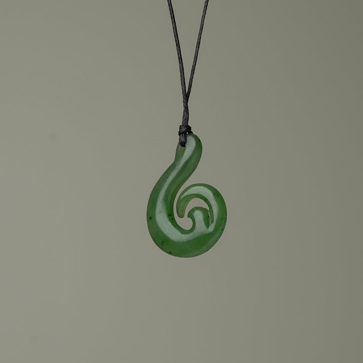 Small Hei Matau Wave Pendant