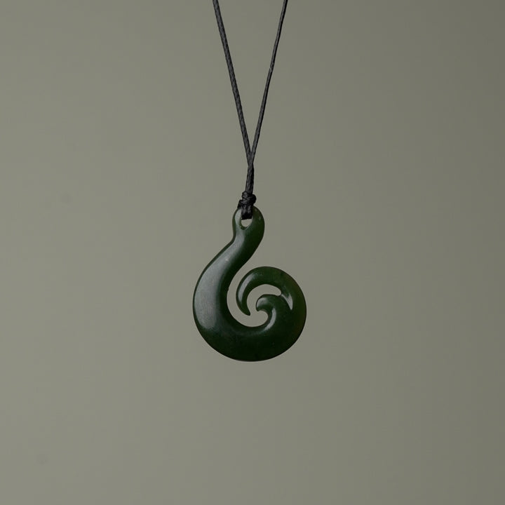 Small Hei Matau Wave Pendant