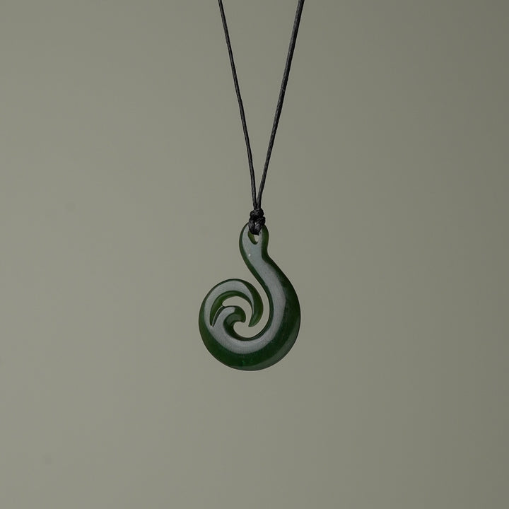 Small Hei Matau Wave Pendant