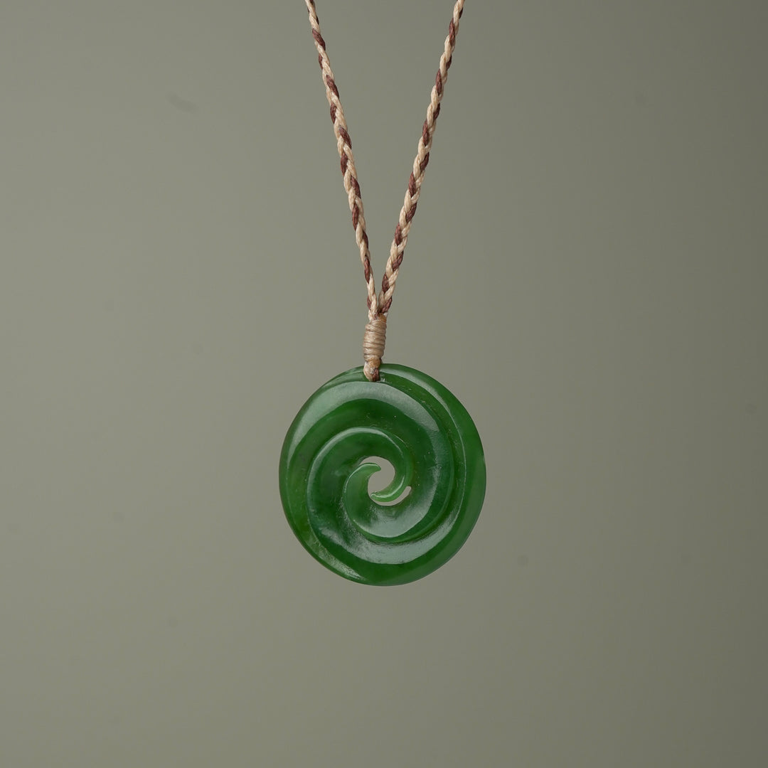 Double Koru Medium Large Pendant