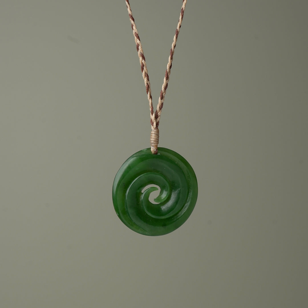 Double Koru Medium Large Pendant