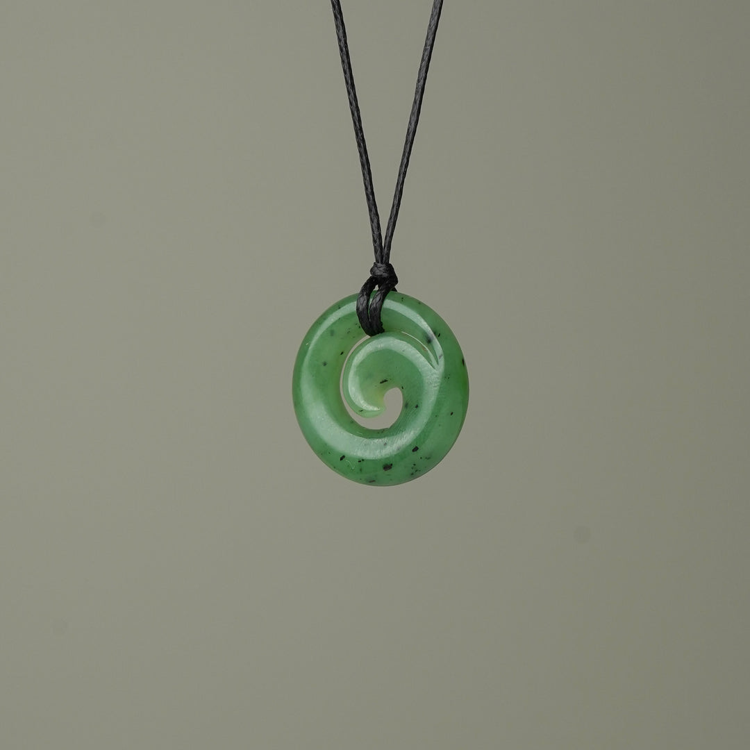 Extra Small Greenstone Koru Pendant