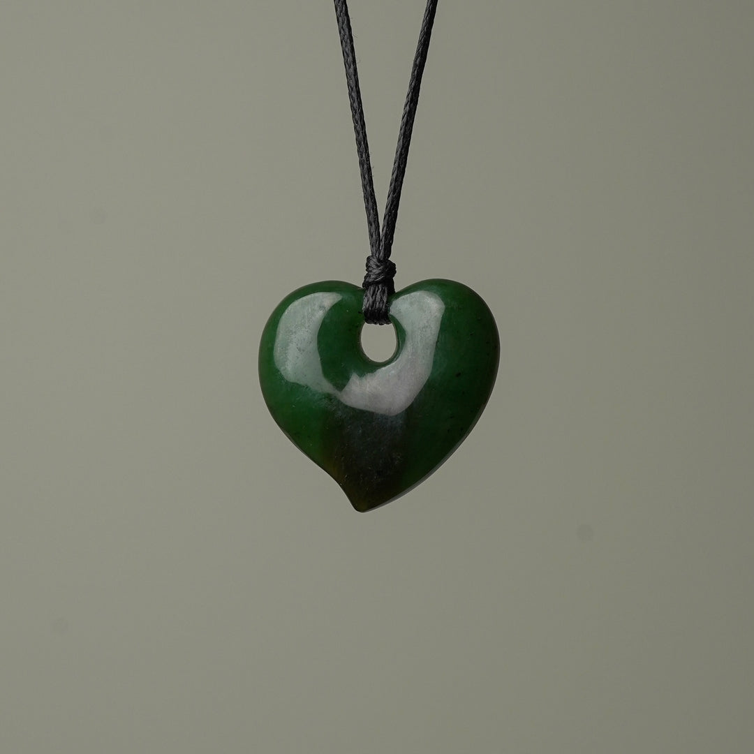 Medium Greenstone Heart Pendant