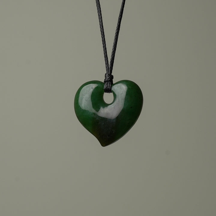 Medium Greenstone Heart Pendant