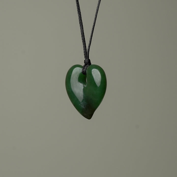 Medium Greenstone Heart Pendant