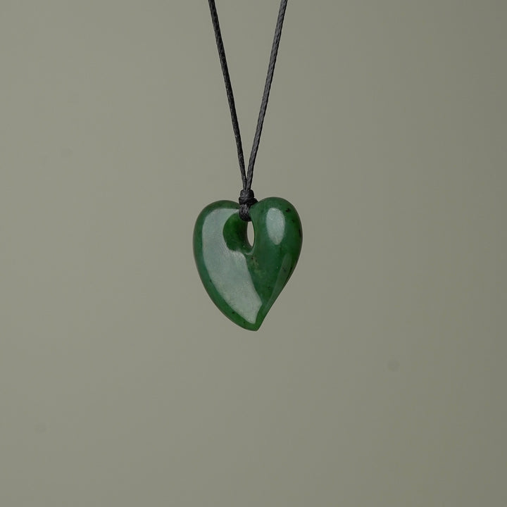 Small Greenstone Heart Pendant