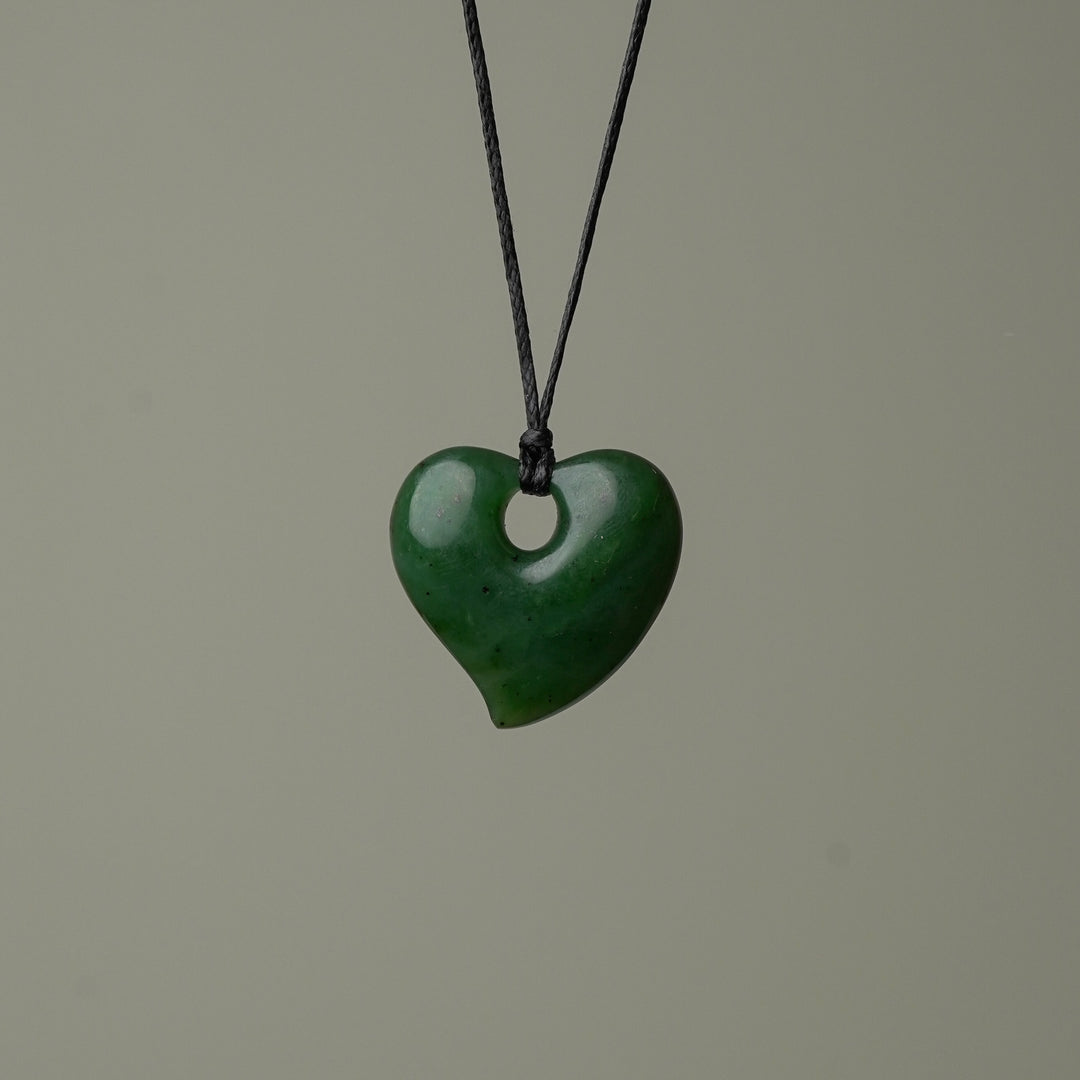 Small Greenstone Heart Pendant