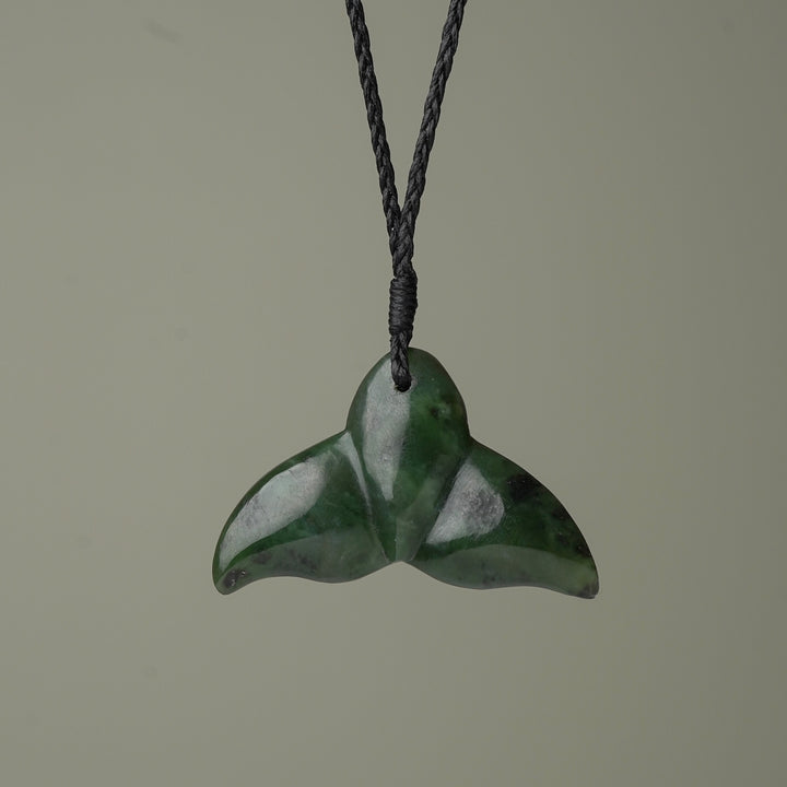 Whale's Tail Large Pounamu Pendant