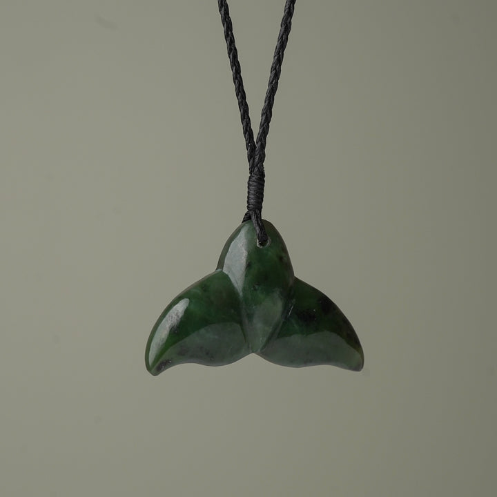 Whale's Tail Large Pounamu Pendant