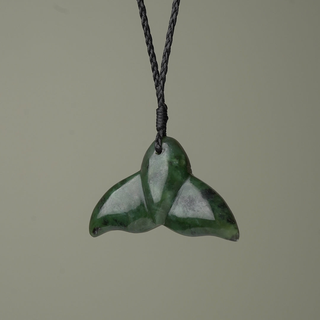 Whale's Tail Large Pounamu Pendant