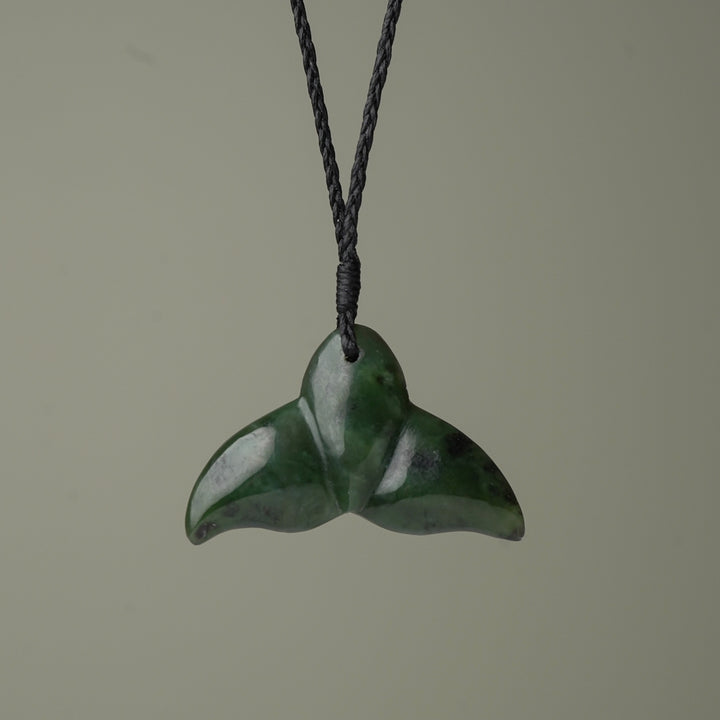 Whale's Tail Large Pounamu Pendant