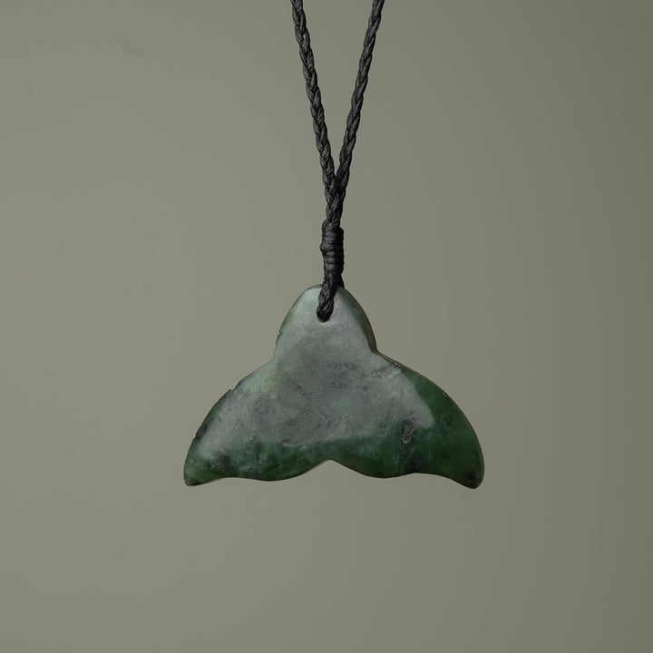 Whale's Tail Large Pounamu Pendant