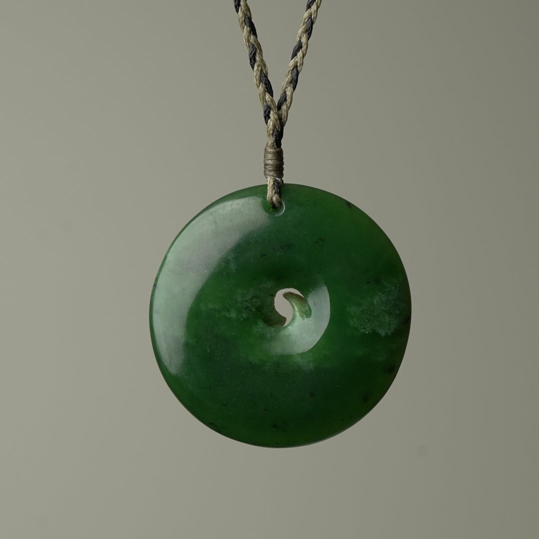 XL Koru Flower Pounamu Pendant