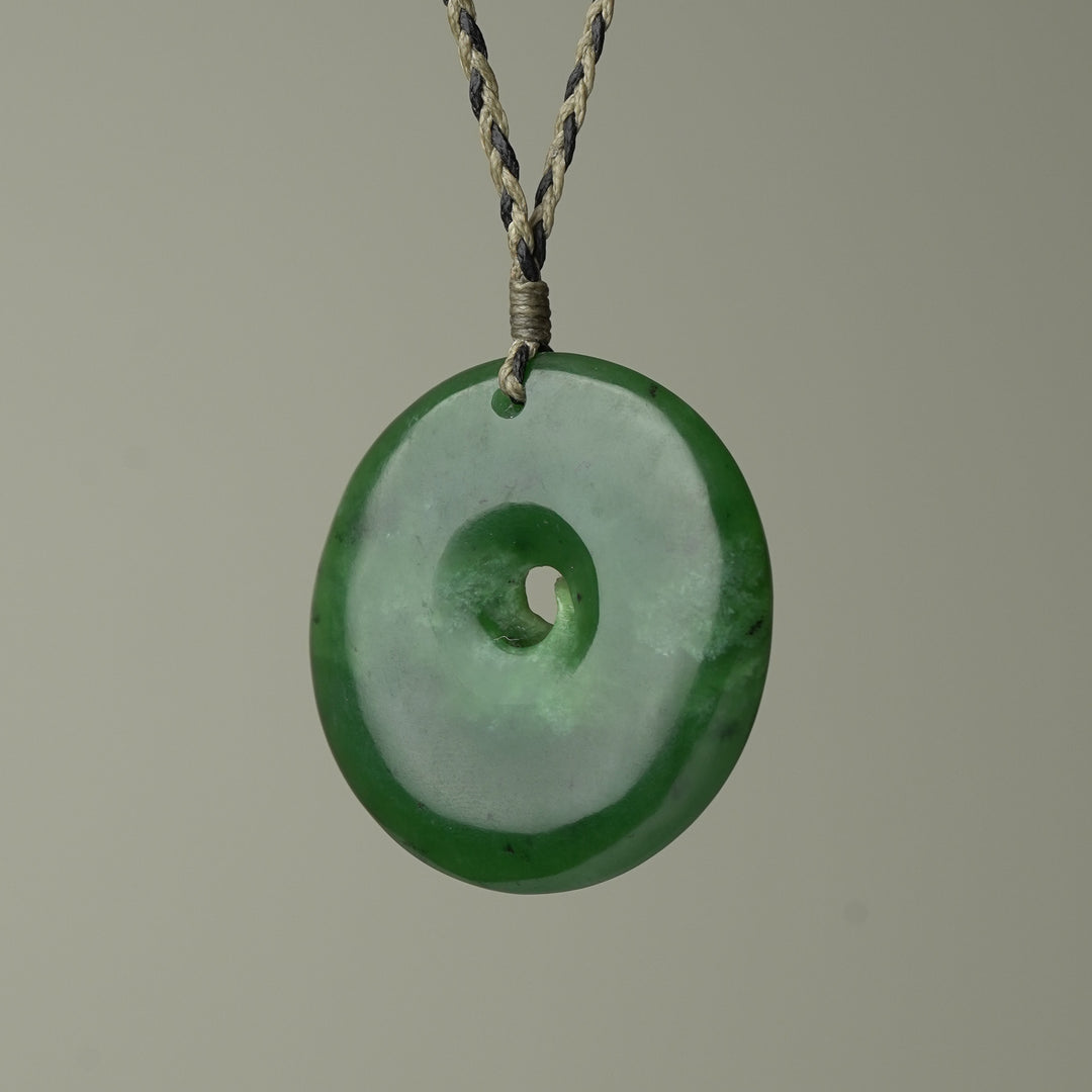 XL Koru Flower Pounamu Pendant