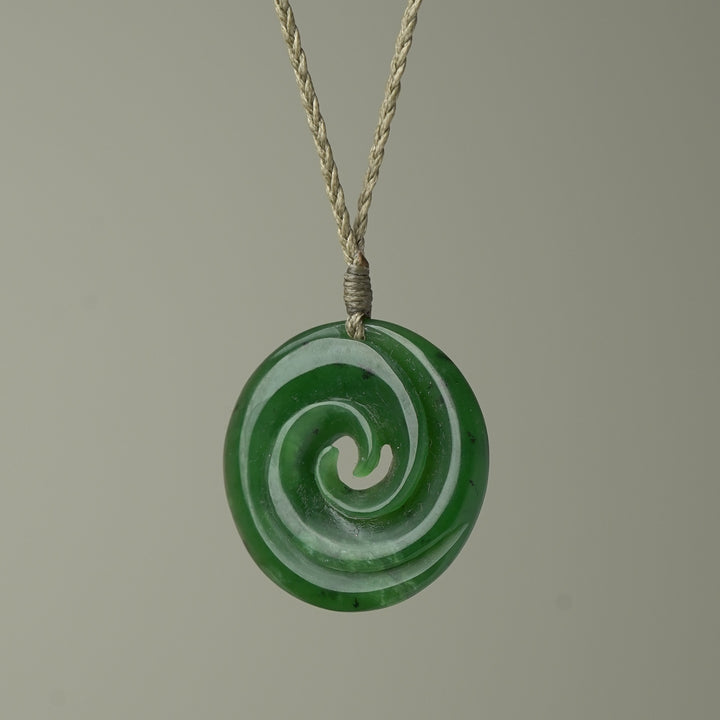 Large Double Koru Pounamu Pendant