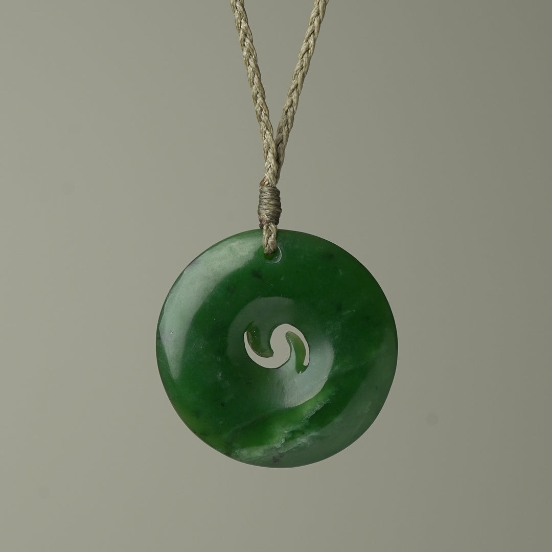 Large Double Koru Pounamu Pendant