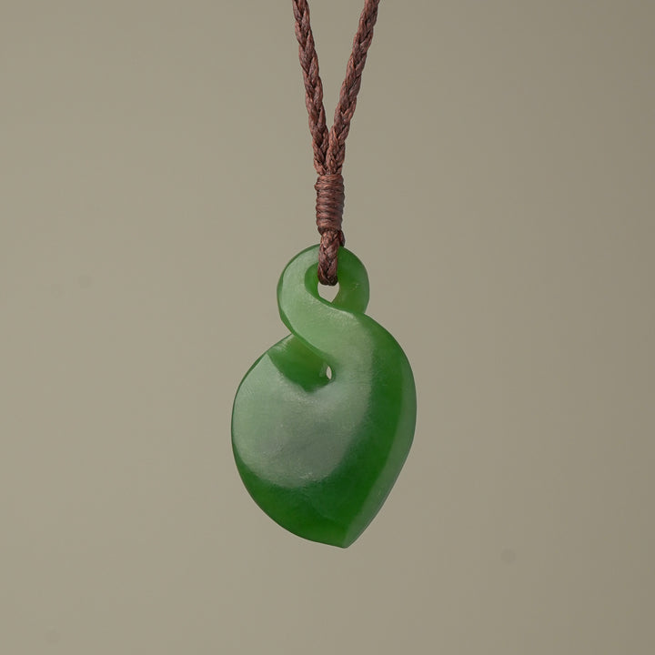 Medium Greenstone Pikorua Pendant