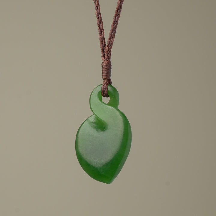 Medium Greenstone Pikorua Pendant