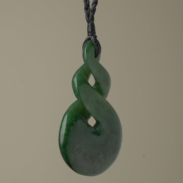 Large Pounamu Pikorua Double Twist