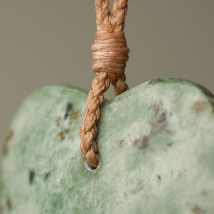 Large Kōkopu Pounamu Heart Pendant