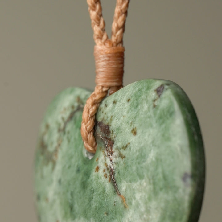 Large Kōkopu Pounamu Heart Pendant