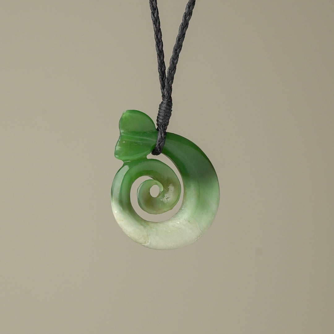 Medium Koru Whale's Tail Pendant