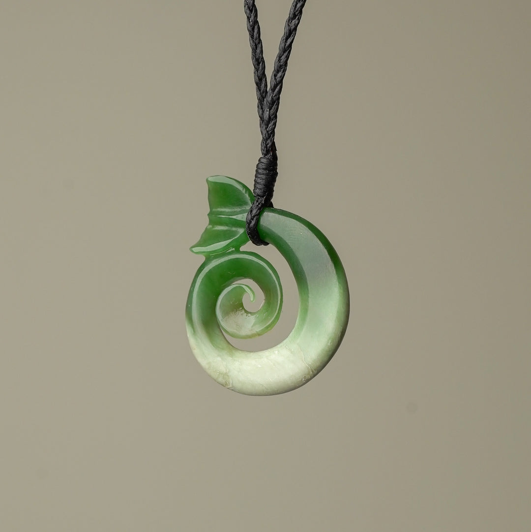 Medium Koru Whale's Tail Pendant