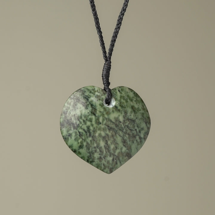 Large Kōkopu Pounamu Heart Pendant