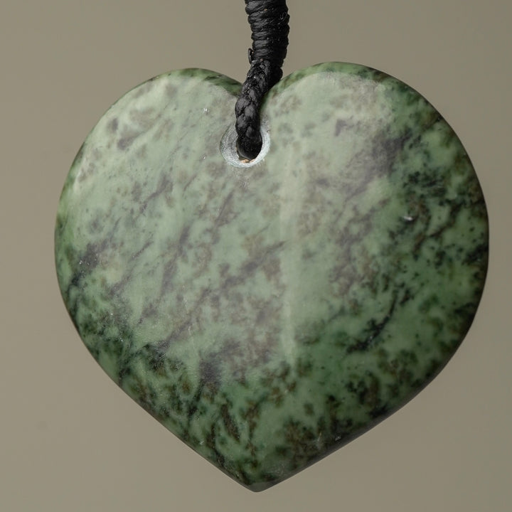 Large Kōkopu Pounamu Heart Pendant