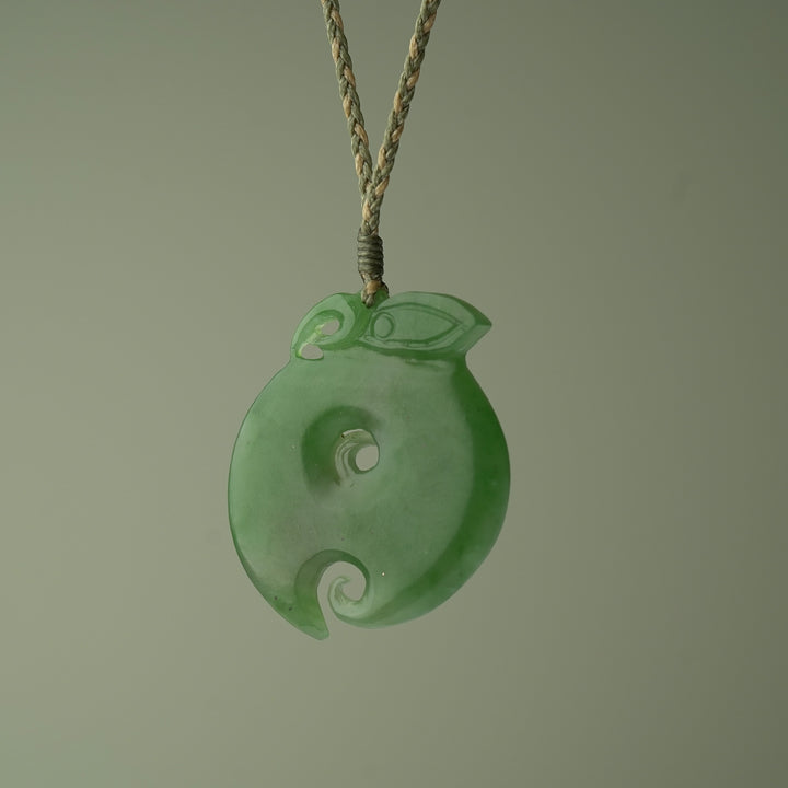 Large Pounamu Manaia Koru Pendant