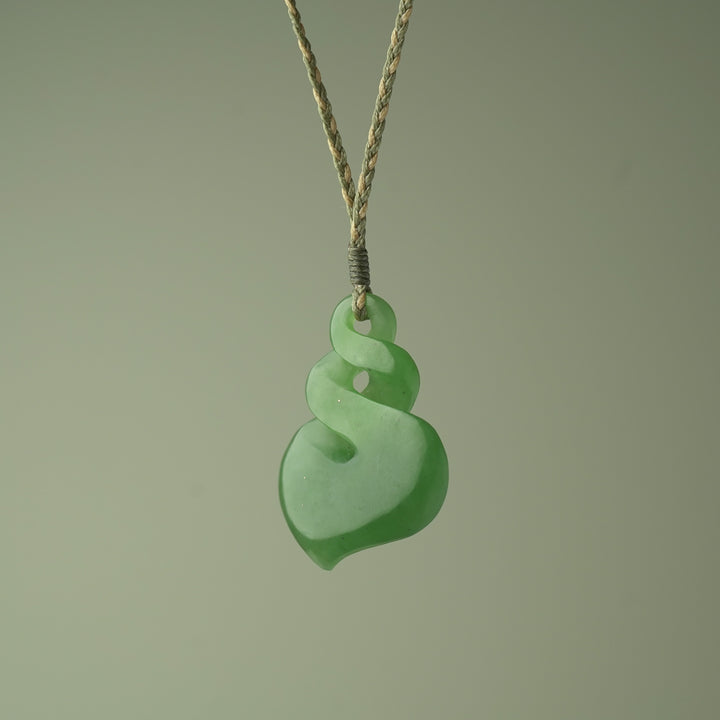 Large Greenstone Pikorua Pendant