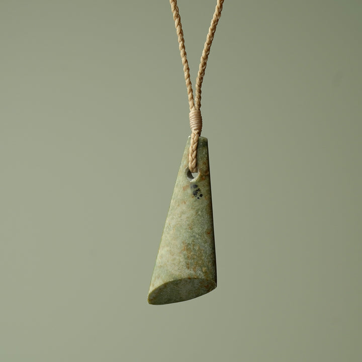 Small Raukaraka Pounamu Toki Pendant