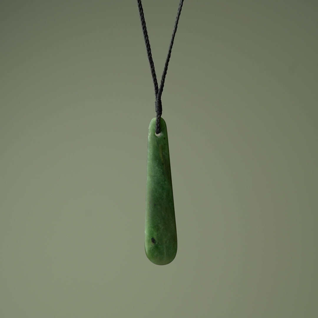 Large Roimata Pounamu Pendant