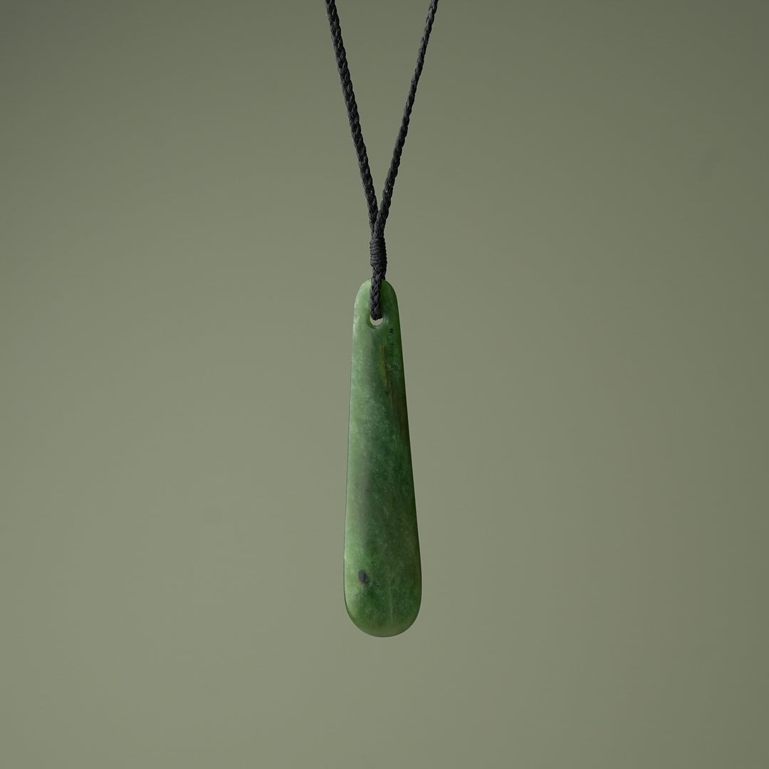 Large Roimata Pounamu Pendant