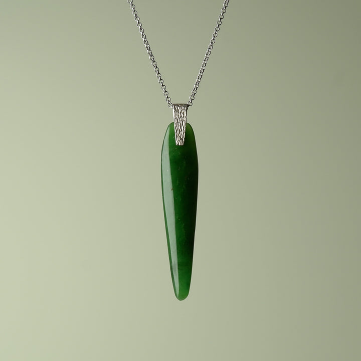 Medium Polished Roimata Sliver Pendant