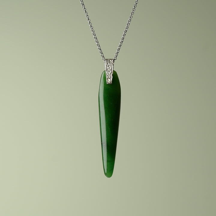 Medium Polished Roimata Sliver Pendant