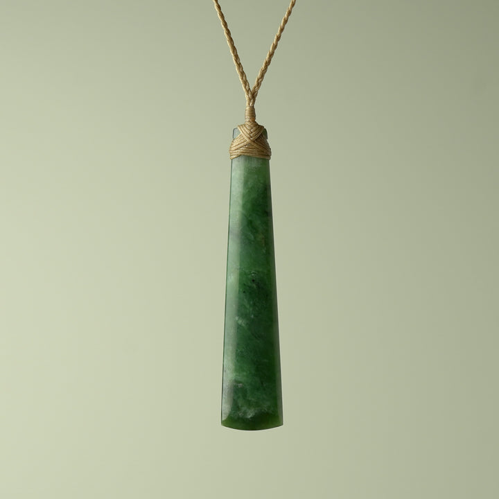 Extra Large Greenstone Toki, Polished