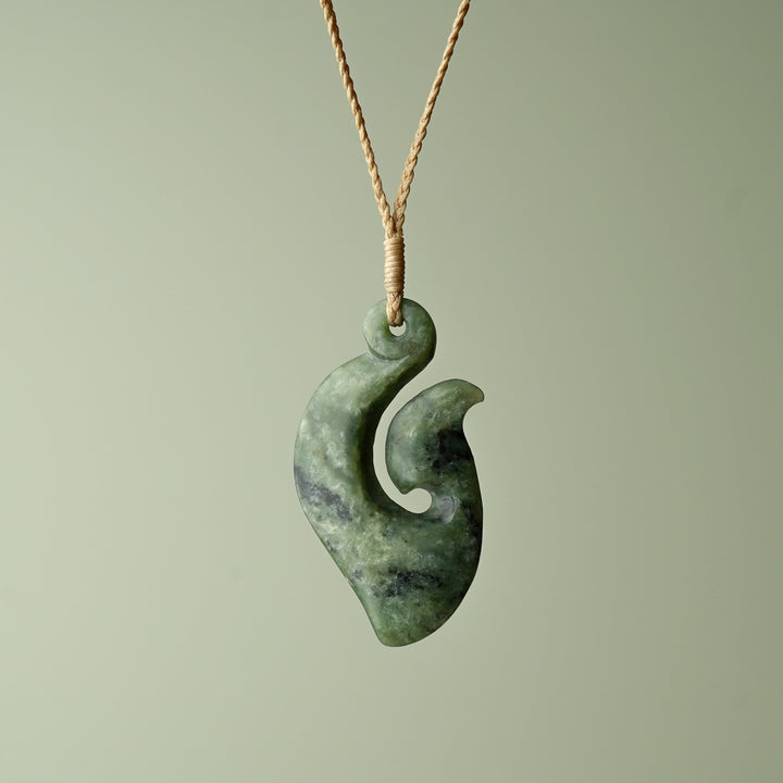 Medium Large Kokopu Greenstone Hei Matau