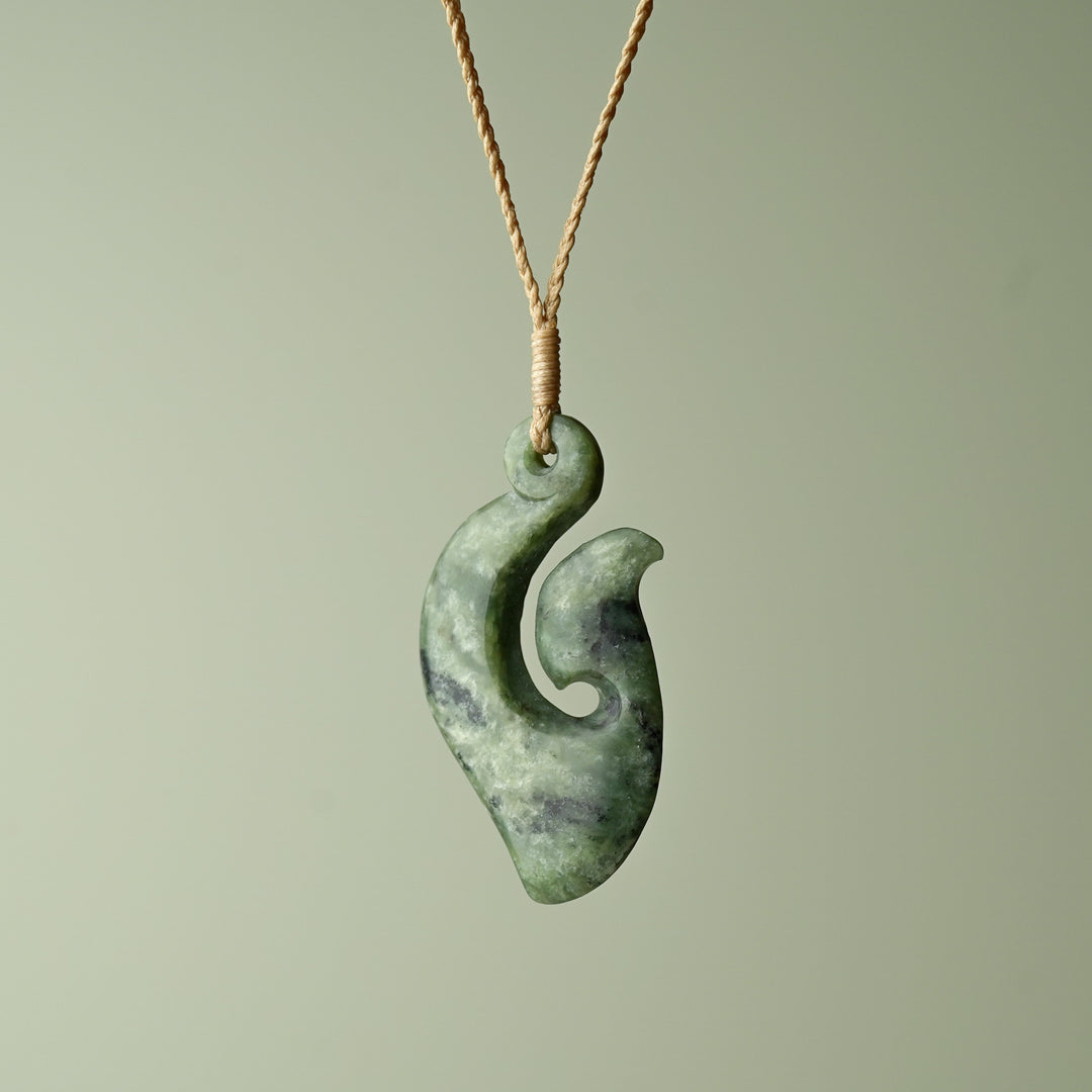 Medium Large Kokopu Greenstone Hei Matau