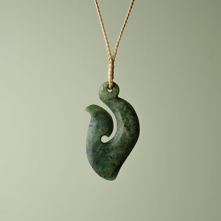 Medium Large Kokopu Greenstone Hei Matau