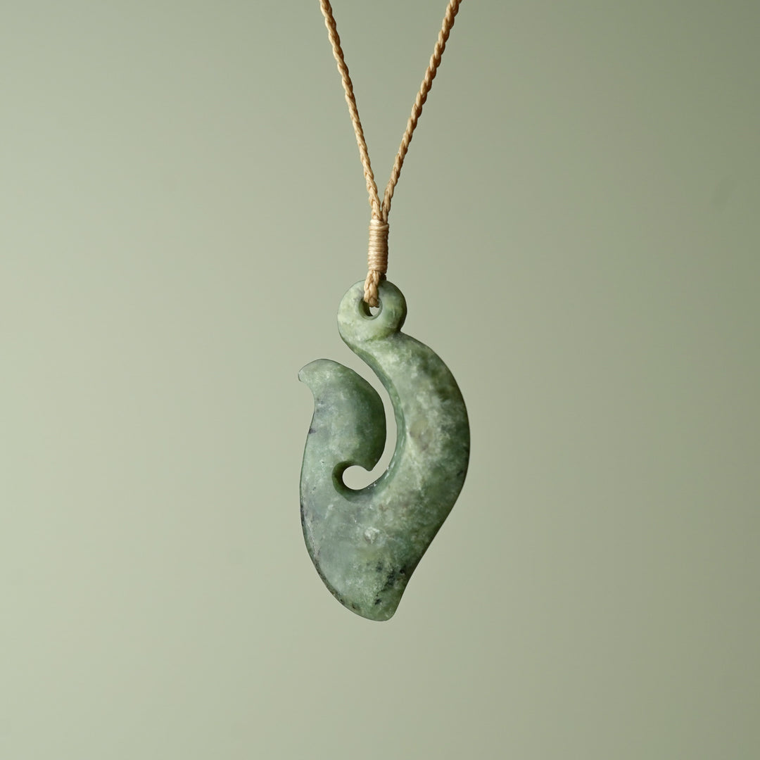 Medium Large Kokopu Greenstone Hei Matau