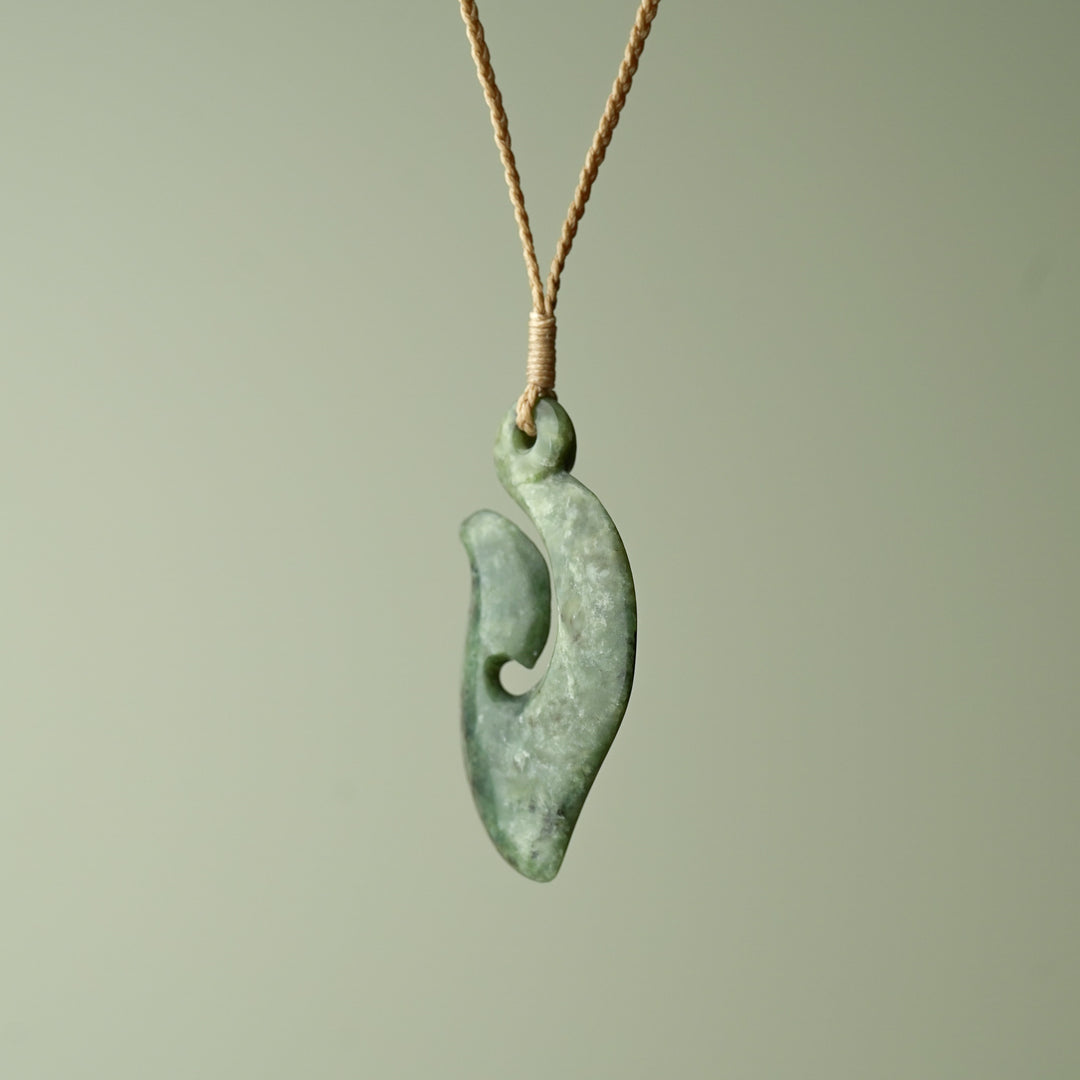 Medium Large Kokopu Greenstone Hei Matau