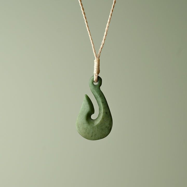 Small Raukaraka Greenstone Hei Matau