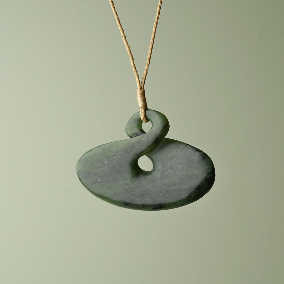 Large Kokopu Pounamu Pikorua