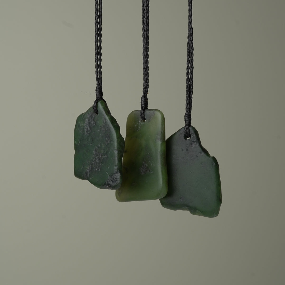 Large Greenstone Drop Pendant