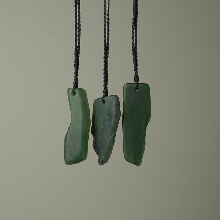 Large Greenstone Drop Pendant