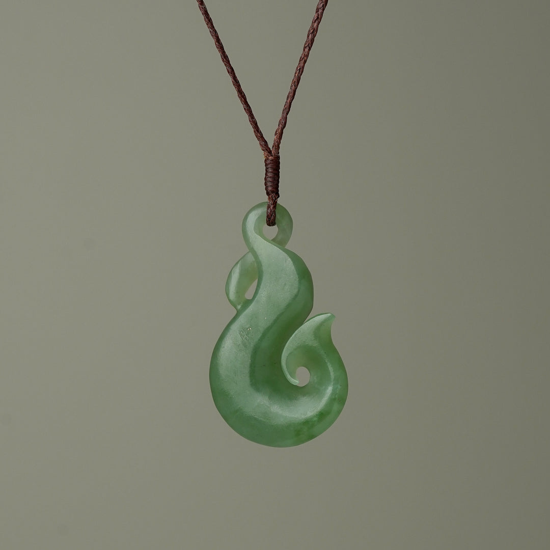 Large Hei Matau with Pikorua Pendant